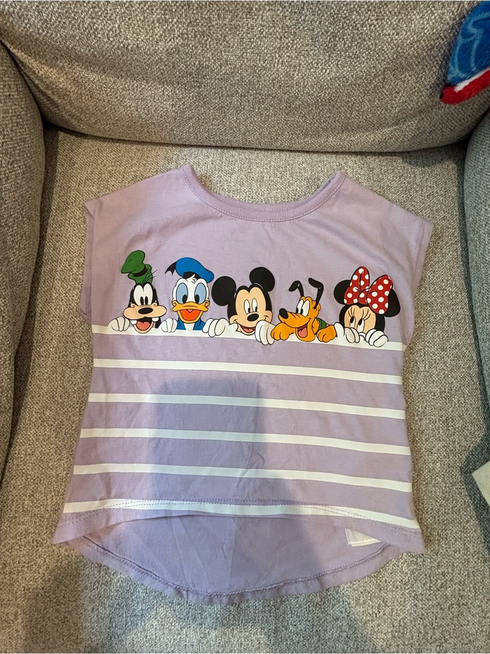 Disney Lilac Tank Top with Mickey & Friends Peeking Graphic